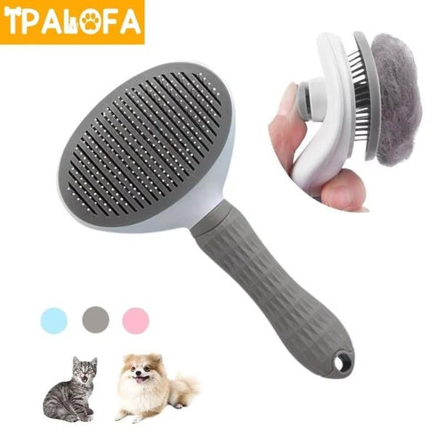 Grooming and Care Cat Brush Stainless Steel Comb for Long Hair Dogs too - Simply_Atlas